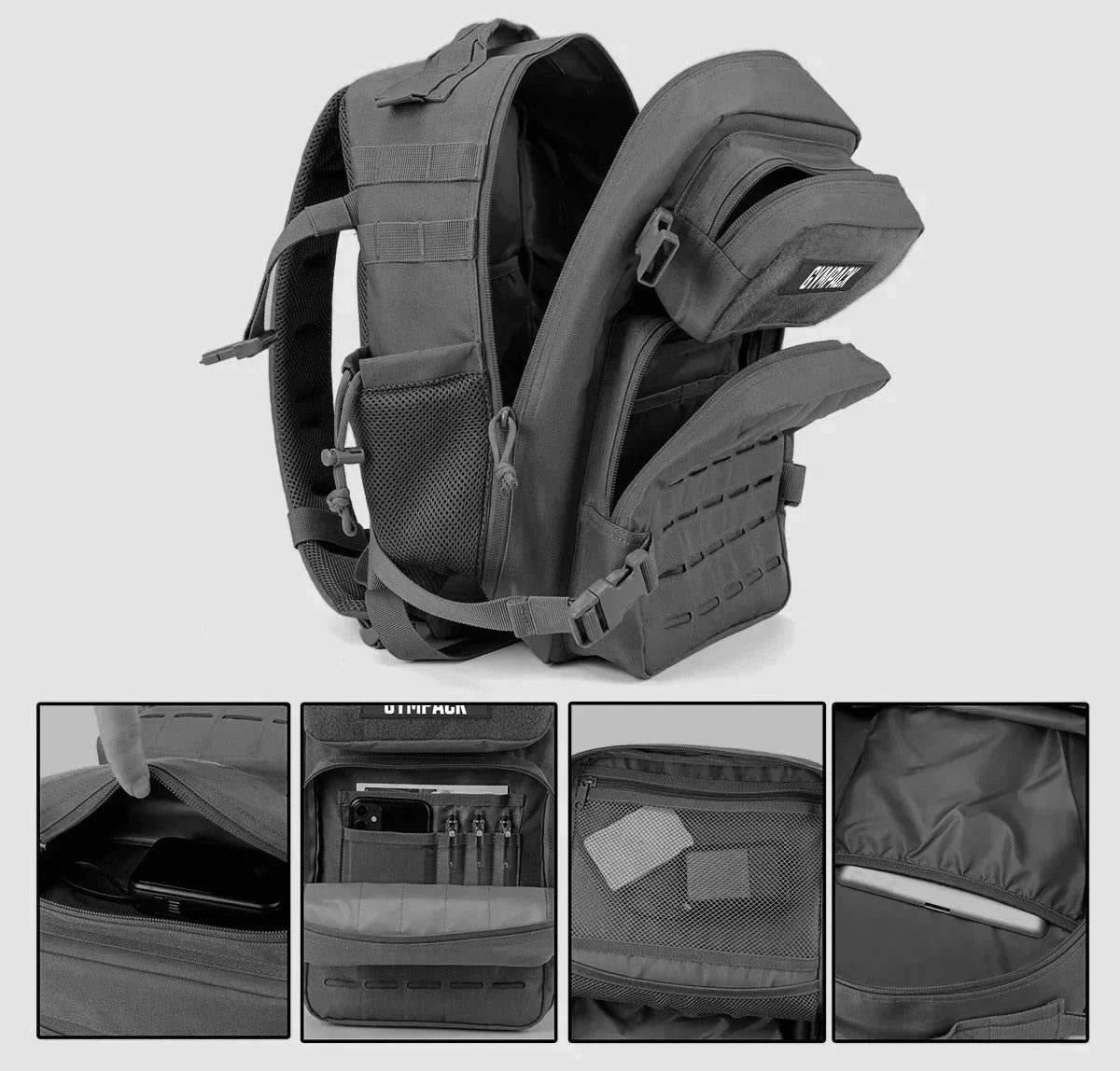 Gympack Pro 25L Grau