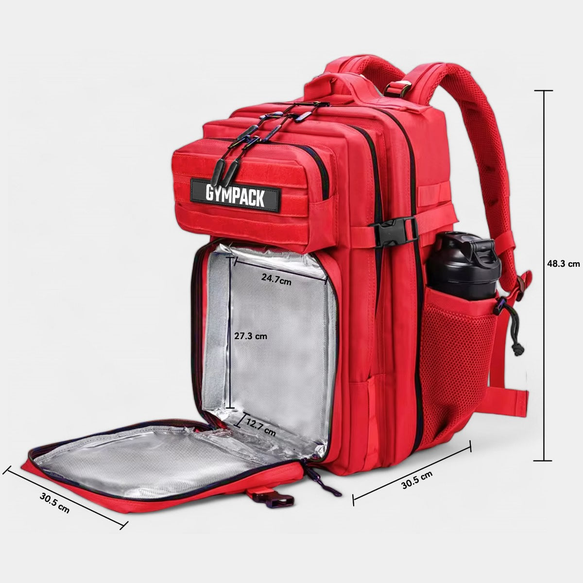 Gympack 50L Red Thermal Backpack