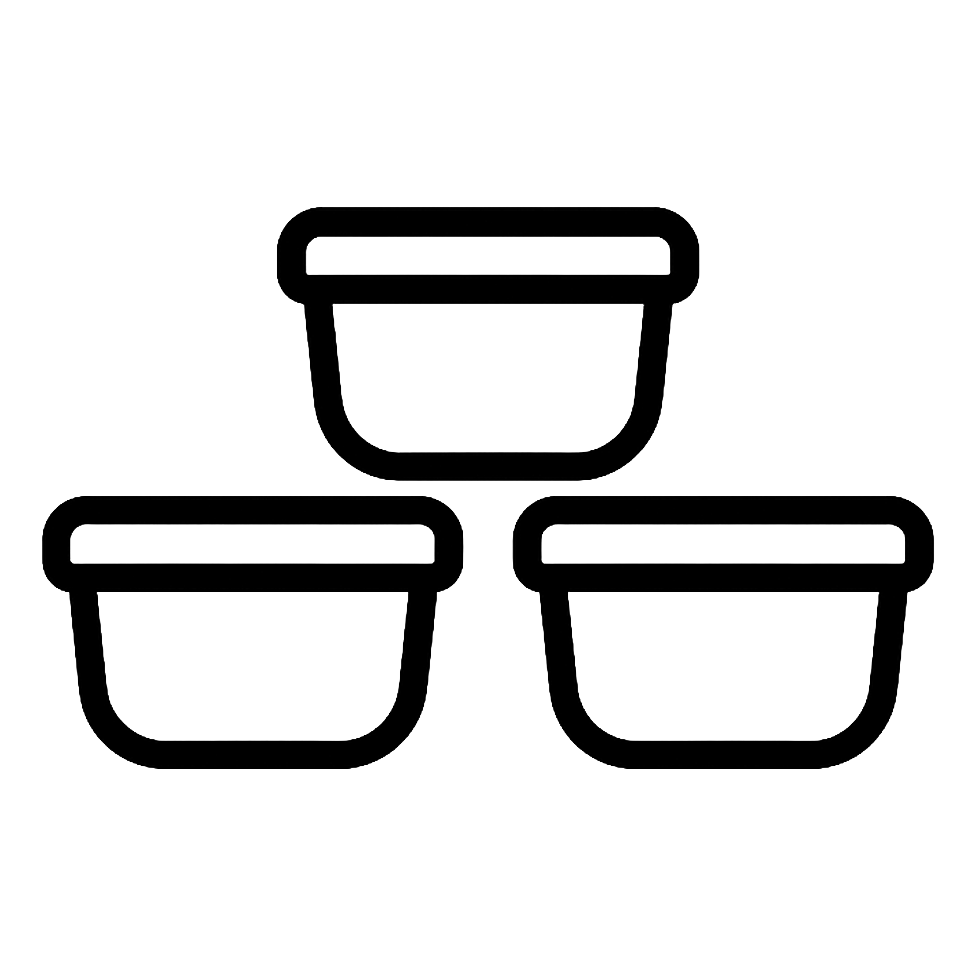 3 Behälter enthalten