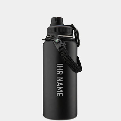 Premium Gympack 1200ml Thermoflasche - Personalisierter Name