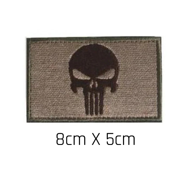 Kupferner Totenkopf Aufnäher