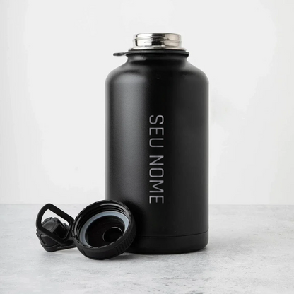 Premium Gympack 2000ml Thermoflasche - Personalisierter Name