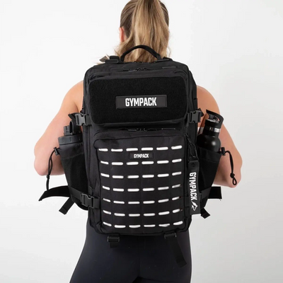 Gympack Pro 50L Schwarz und Weiß