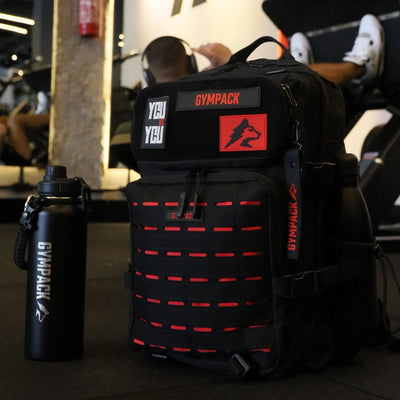 Gympack Pro 50L Schwarz und Rot