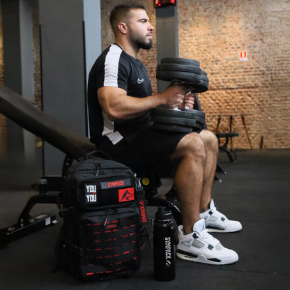 Gympack Pro 50L Schwarz und Rot