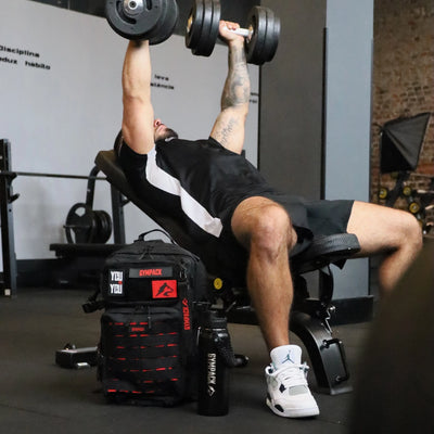 Gympack Pro 50L Schwarz und Rot