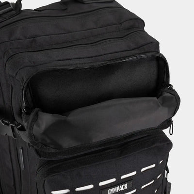 Gympack Pro 50L Schwarz und Weiß